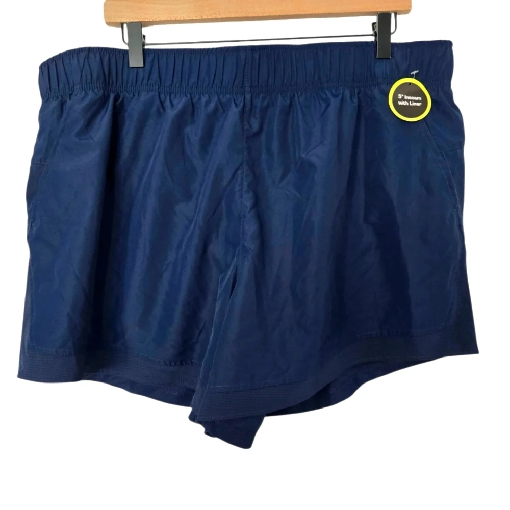 NWT Athletic Works Dark Blue Sports Shorts Size XXL